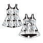 ( Moq 5 each style ) Baby Boy Girl Toddler Team Bows Sibling Shirt Dress Set 6.20
