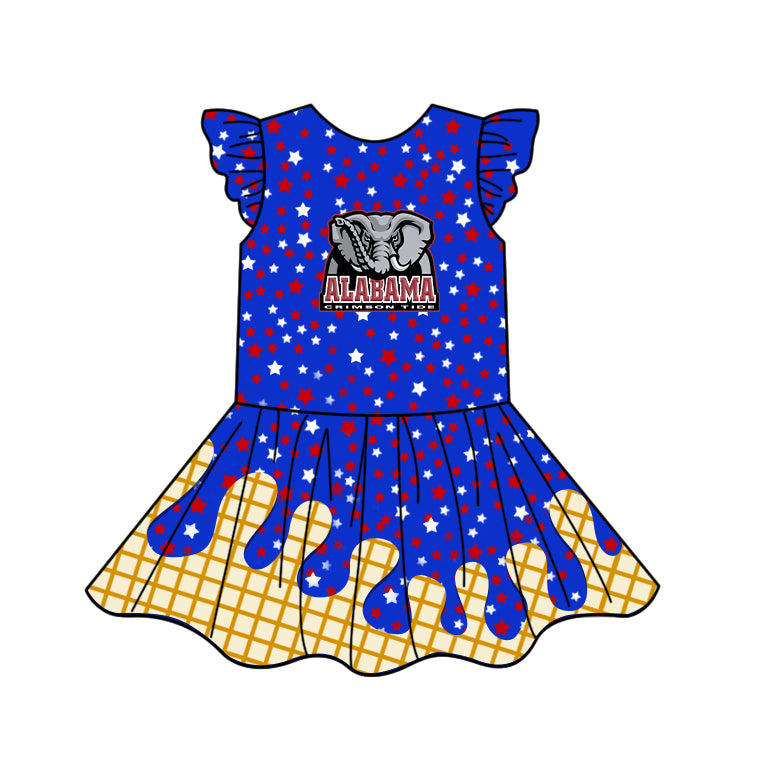 ( Moq 5 each style ) Baby Boy Girl Team A Blue Sibling Dress Shorts Skirt 5.8
