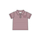 ( Moq 5 each style ) Baby Boy Girl Short Sleeves Team M Sibling Dress Shirt Set 5.5