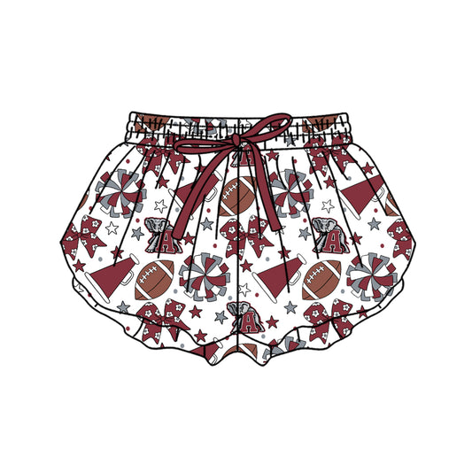 ( Moq 5 ) Baby Girls Kids Elephant Bows Cheer Football Shorts Bottoms Team Clothes