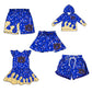 ( Moq 5 each style ) Baby Boy Girl Team AU Blue Sibling Dress Shorts Skirt 5.8
