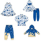 ( Moq 5 each style ) Baby Boy Girl Team Cheer Sibling Shirt Bows Dress Set 8.12