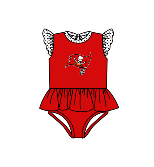 ( Moq 5 Each Style ) Baby Boys Girls Kids Team Sibling Jumpsuits Sets Red Swimsuits Clothes