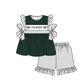( Moq 5 ) Baby Girls Toddler Short Sleeves Bows Tunic Dots Shorts Team Set