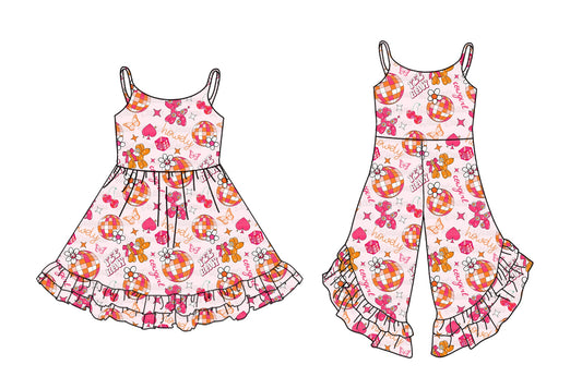 Baby Girl Straps Flower Sibling Dress Jumpsuit ( Moq 5 Each Style ) 4.2