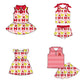 ( Moq 5 each style ) Baby Girl Toddler M Team Bows Sibling Dress Set