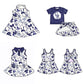 ( Moq 5 each style ) Baby Girl Team CK Bows Sibling Dress Set 5.21