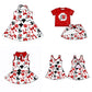( Moq 5 each style ) Baby Girl Team U Bows Sibling Dress Set 5.26