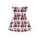 ( Moq 5 each style ) Baby Girl Toddler Team Red Bows ‌Soccer‌ Sibling Romper Dress Set 6.14