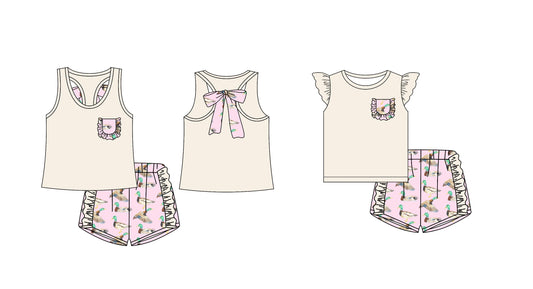 Baby Girl Summer Sibling Ducks Set ( Moq 5 Each Design ) 12.14