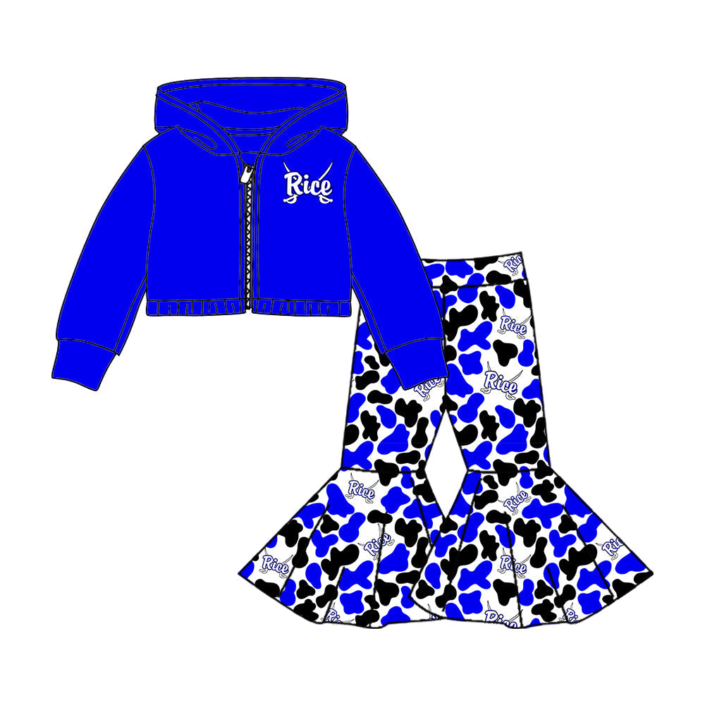 ( Moq 5 each style ) Baby Boy Girl Team Sibling Shirt Blue Camo Jumpsuit Dress Set 8.5