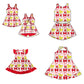 ( Moq 5 each style ) Baby Girl Toddler M Team Bows Sibling Dress Set 6.26