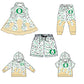 ( Moq 5 each style ) Baby Boy Girl O Team Green Sibling Dress Shirt Shorts Pants 6.3