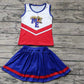Baby Girl Toddler Sleeveless ME Team Shirt Navy Blue Skirt Shorts Outfit Moq 5