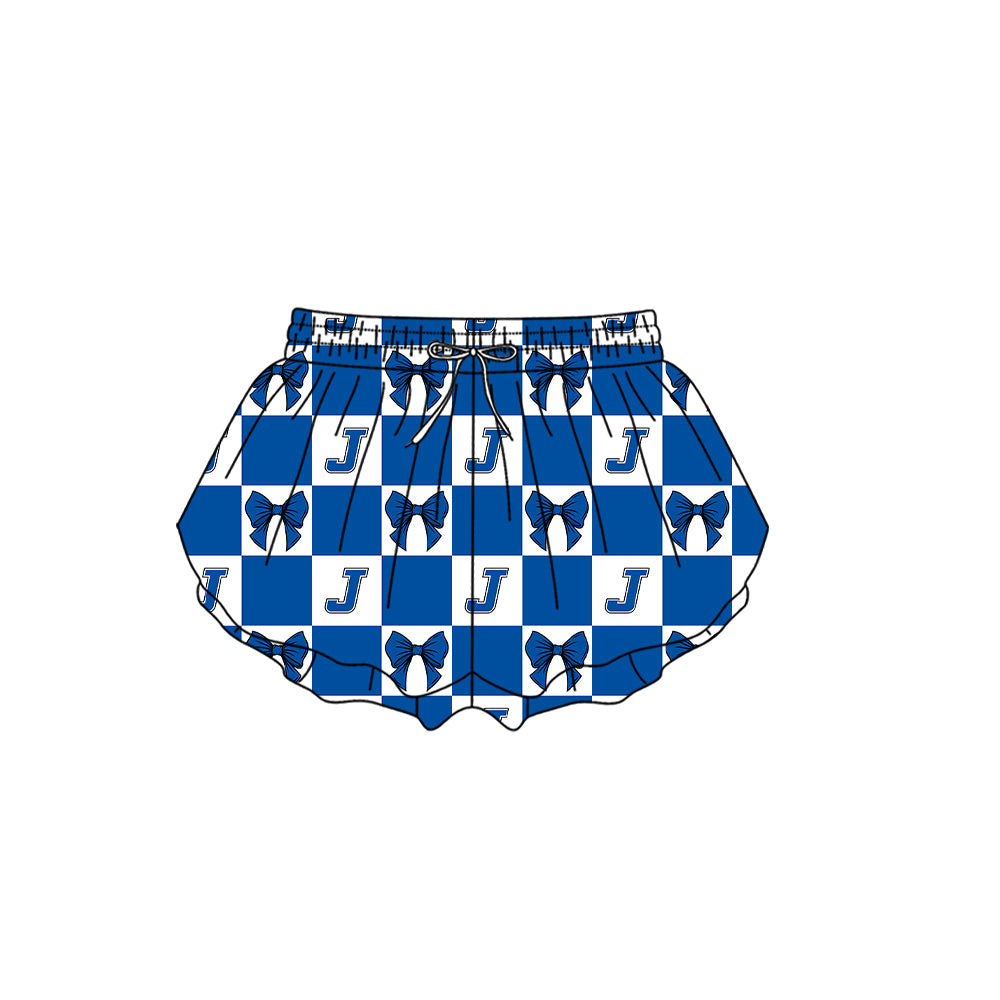 ( Moq 5 Each Style ) Baby Boys Girls Toddler Blue Bows Team Sibling Shorts Dress Shirt Set Summer Clothes