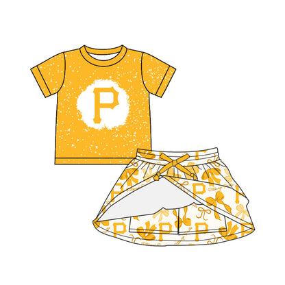 ( Moq 5 each style ) Baby Girl Team P Bows Sibling Dress Set 5.22