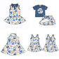 ( Moq 5 each style ) Baby Girl Team GS Bows Sibling Dress Set 5.16