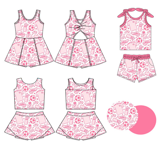 ( Moq 5 Each Style ) Baby Girls Kids Sleeveless Ball Sibling Shorts Dress Sets Clothes