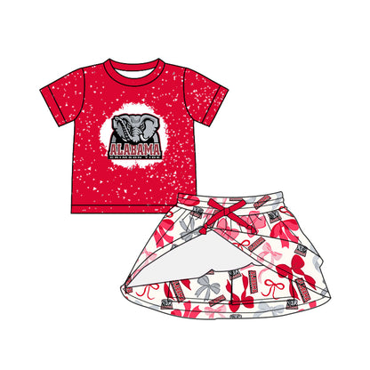 ( Moq 5 each style ) Baby Girl Team Elephant Bows Sibling Dress Set 5.14