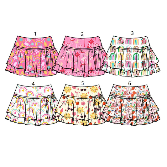 ( Moq 5 Each Style ) Sibling Baby Girls Toddler Skirts Shorts Summer Clothes