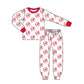 ( Moq 5 each style ) Baby Boy Girl Team Sibling Long Sleeves Red Set 8.8