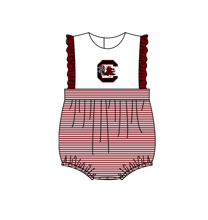 ( Moq 5 Each Style ) Baby Boys Girls Kids Chicken Stripes Team Sibling Rompers Sets