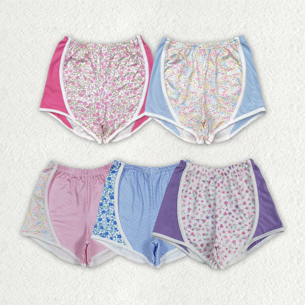 Baby Girl Toddler Floral Plaid Sibling Summer Shorts Bottoms RTS