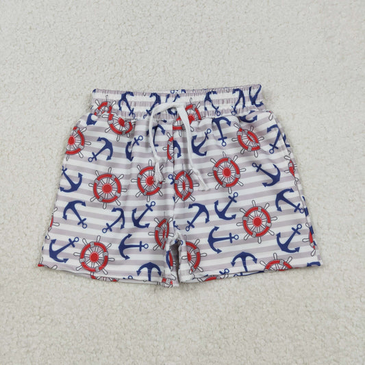 Baby Boys Kids Toddler Stripes Swim Trunks Shorts Pockets Swimwear RTS
