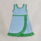 Baby Girls Kids Sleeveless Shorts Knee Length Scallop Dress Yoga Active Clothes RTS