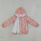 Baby Girls Kids Pumpkins Bows Flower Pockets Hoodie Zipper Coat Fall Tops RTS
