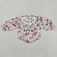 Sibling Baby Girls Christmas Green Red Bows Pockets Jumpsuits Knee Length Dress