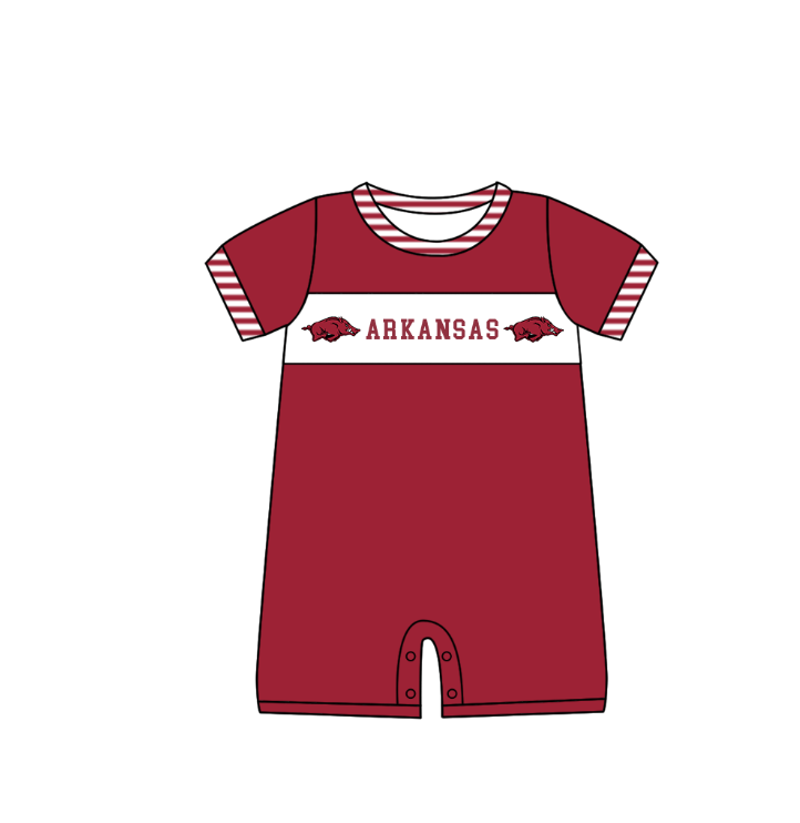 ( Moq 5 ) Baby Boys Kids Short Sleeves Team Summer Pigs Romper