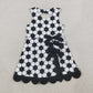 Baby Girls Kids Soccer Bows Scallop Yoga Active Black Dress RTS