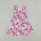 Baby Girls Rabbits Flower Easter Yoga Knee Length Shorts Pink Dress RTS