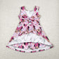 Baby Girl Sleeveless Mouse Flower Checked Yoga Active Skorts Dress RTS
