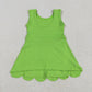 Baby Girl Green Sleeveless Yoga Active Knee Length Dress RTS