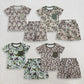 Sibling Baby Boys Kids Short Sleeves Deer Ducks Deer Shirts Camo Pockets Shorts Sets Hunting Clothes RTS