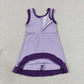 Baby Girls Kids Sleeveless Shorts Scallop Dress Yoga Active Purple Clothes RTS