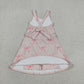 Baby Girls Kids Straps Bows Yoga Active Shorts Knee Length Dress RTS