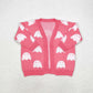 Baby Girl Fall Pink Ghost Pumpkins Sweater Coat