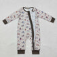 Baby Boy Infant Long Sleeves Ducks Hunting Zipper Romper