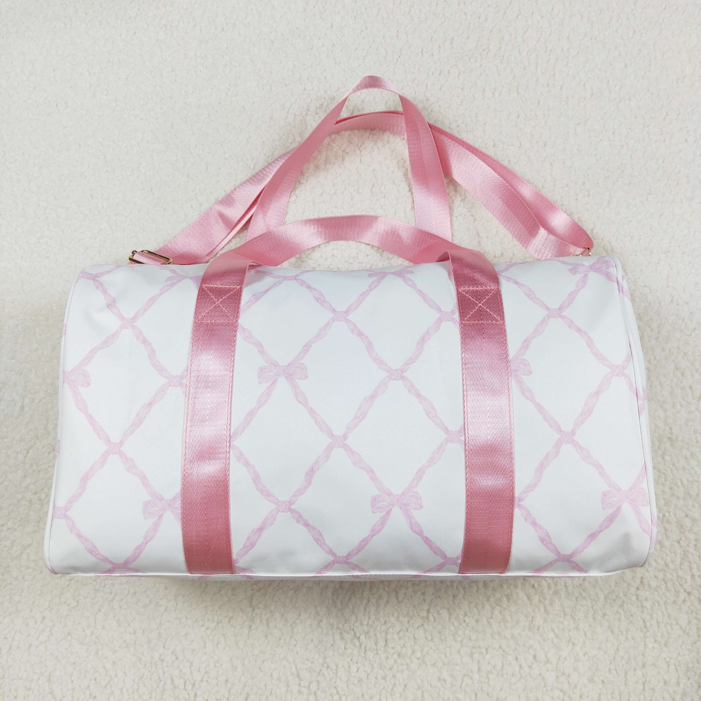 Baby Girl Adult Bows Pink Travel Duffle Bag