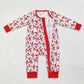 Baby Kids Toddler Christmas Sibling Brother Bamboo Romper Pajamas Clothes Set