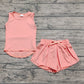 Baby Girl Sleeveless Tops Shorts Skirt Skort Set RTS
