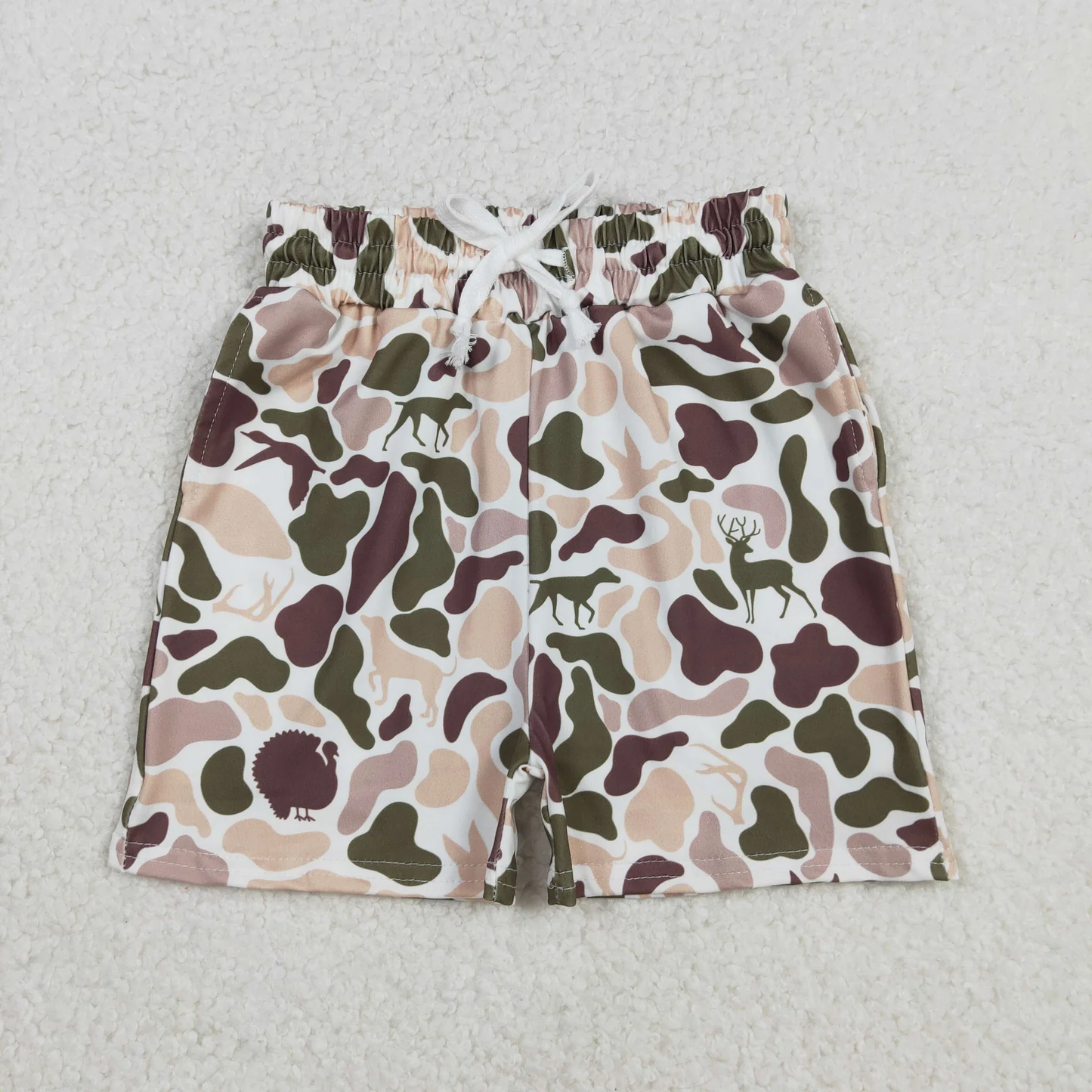 Sibling Baby Boys Toddler Camo Pockets Shorts Southern Bottoms RTS
