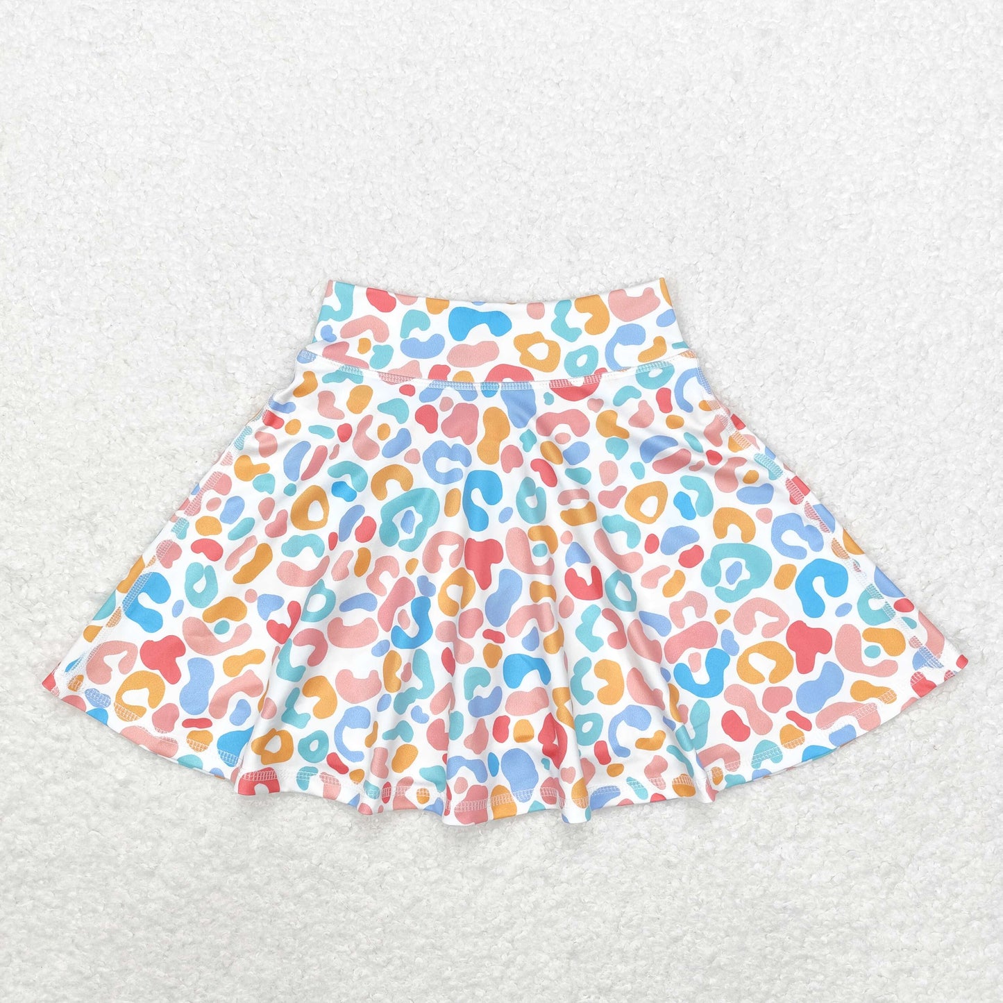 Baby Girl Summer Yoga Leopard Skirt With Shorts