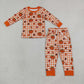 Sibling Baby Boys Kids Pumpkins Plaid Pullovers Shirts Pockets Pants Sets Fall Clothes RTS
