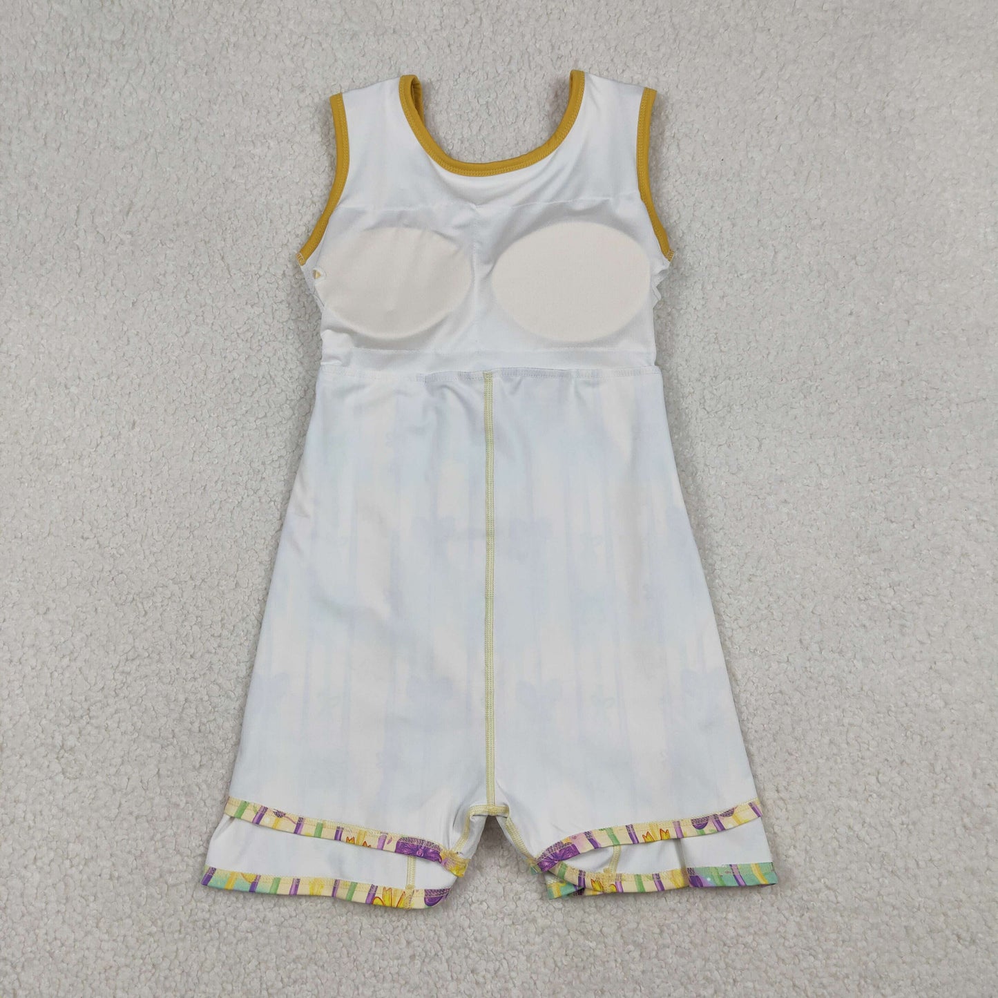 Baby Girls Sleeveless Mardi Gras Bows Stripes Yoga Shorts Knee Length Dress RTS