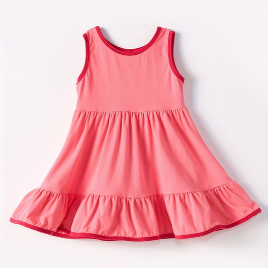 Moq 3 Pre-order GSD0656 Baby Girl Pink Sleeveless Dress