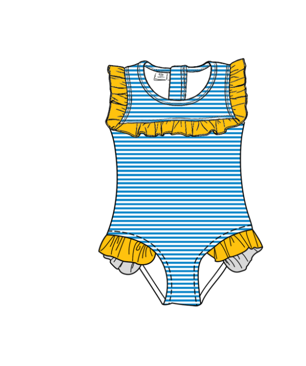 ( Moq 5 Each Style ) Baby Boys Girls Kids Team Sibling Orange Jumpsuits Sets Swimsuits Clothes